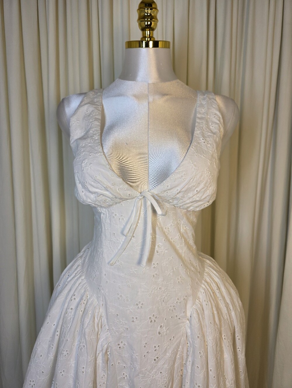 Vestido midi Monroe - Marfil Babyboo NWT $194 - Picture 6 of 15